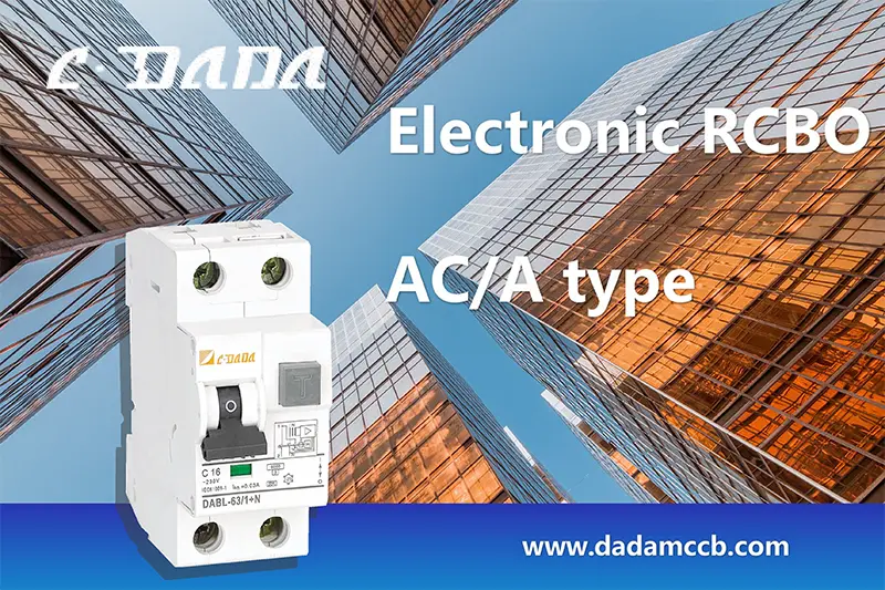 2P 4P Electronic Type RCBO